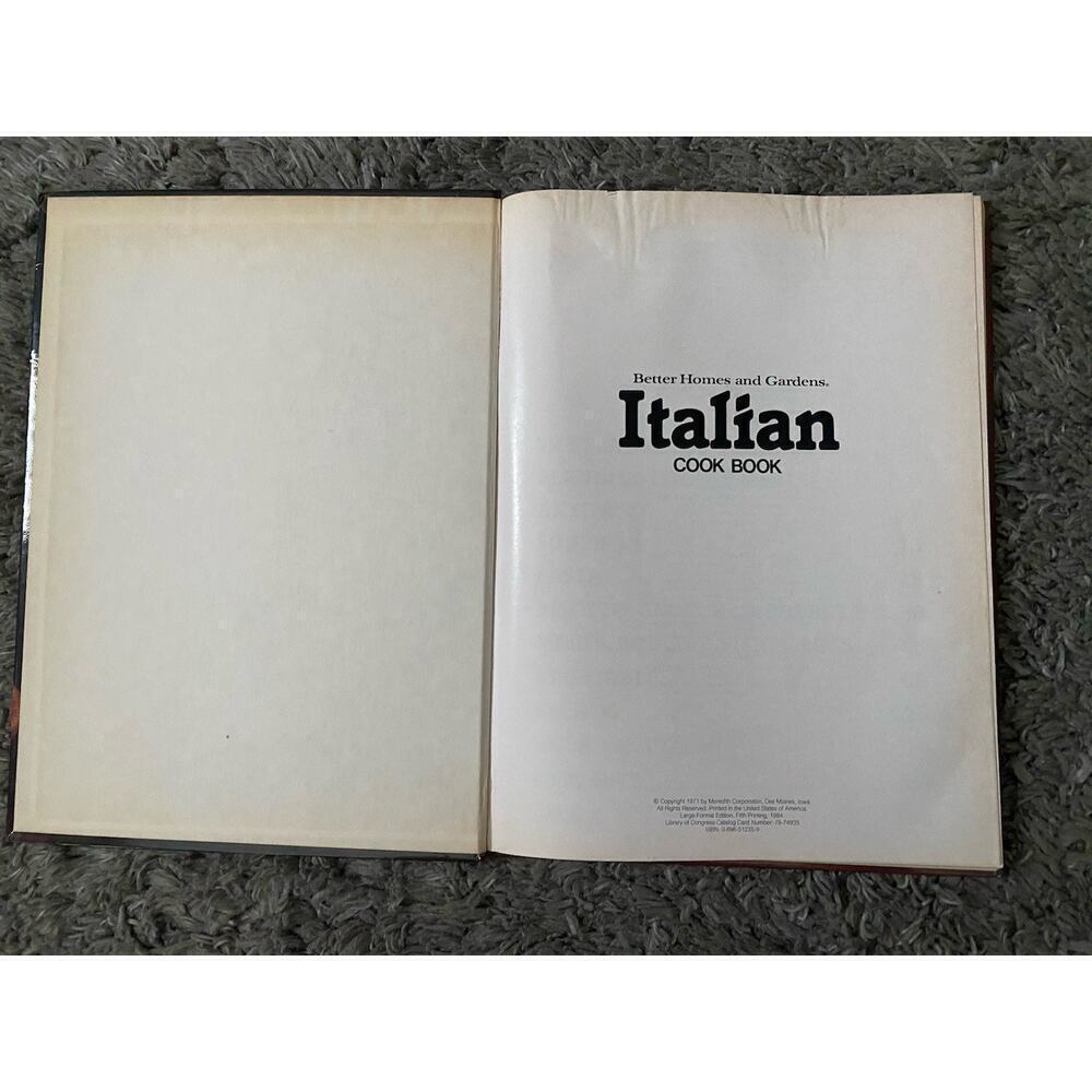 Better Homes And Gardens Vintage Italian Cool Book 1971 Reproduction 1984 - Picture 2 of 6